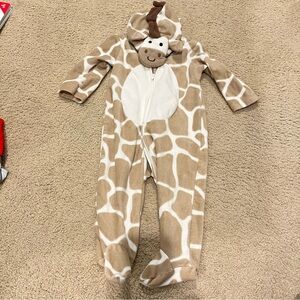 Carter's Brown and White Giraffe Footie